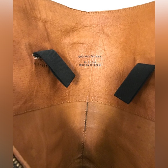 FRYE MELISSA BUTTON BACK ZIP RIDING BOOT IN COGNAC SIZE 6.5 - Picture 6 of 6